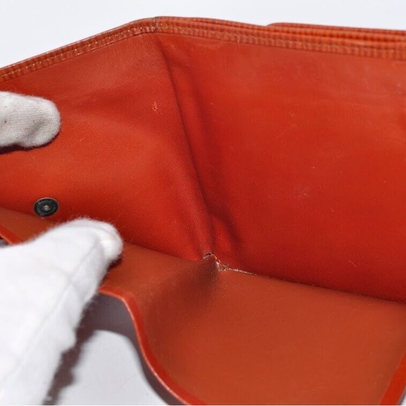 Louis Vuitton LV Epi Compact Tri-Fold Wallet Leather Used Authentic - Picture 7 of 9